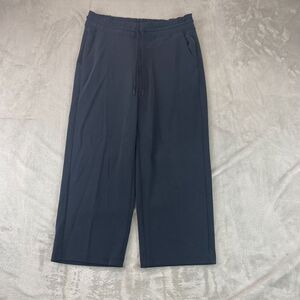 Athleta Black Cropped Wide-Leg Pants